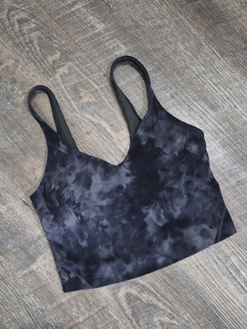 lululemon athletica Black Tie-Dye Bralette Tank   Size 6